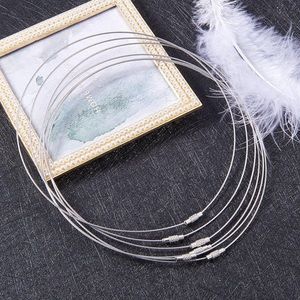 Free/w/purchase Stainless steel wire necklace‎ cord